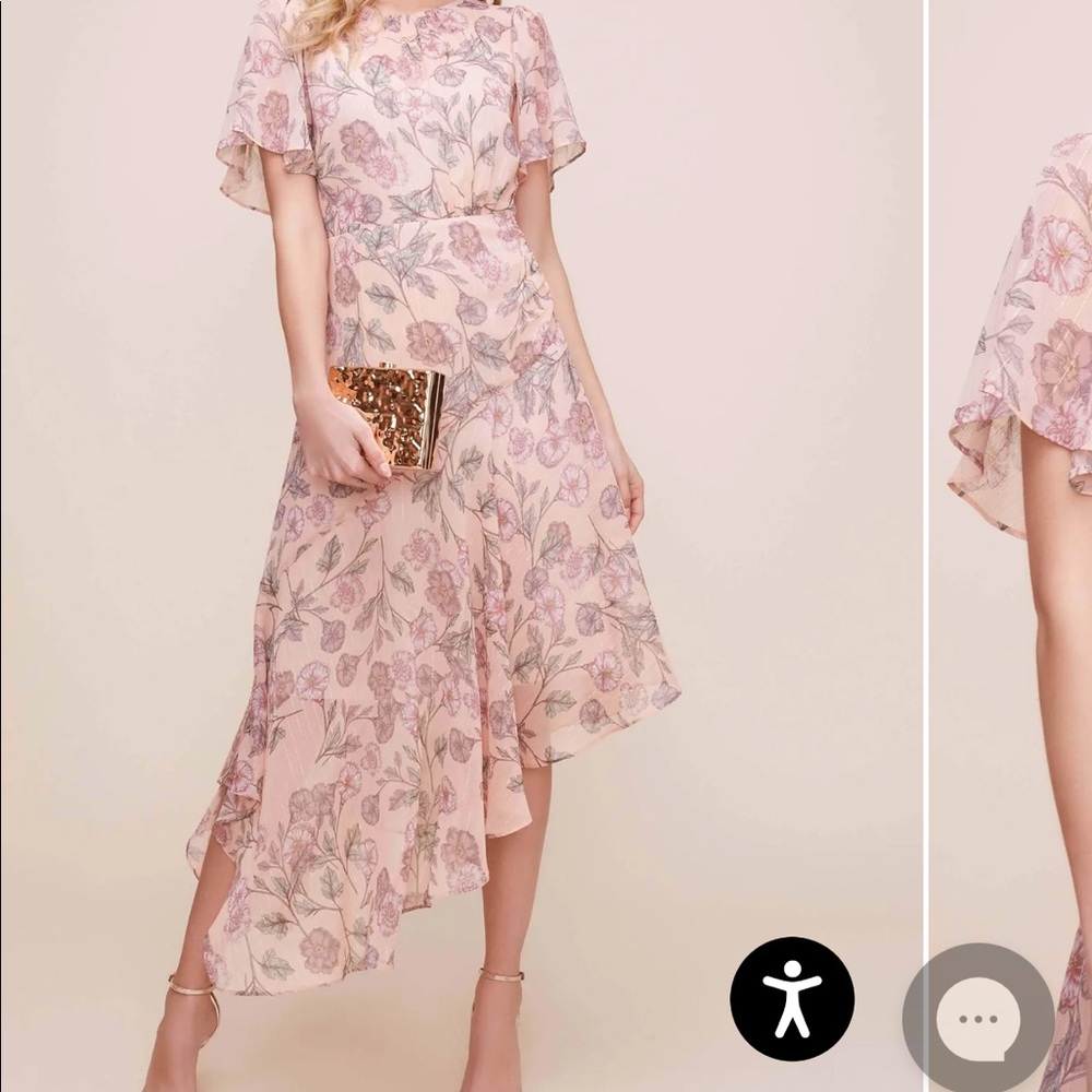ASTR the label - FLUTTER SLEEVE FLORAL MAXI